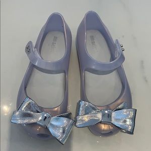 Mini Melissa girls silver shoes